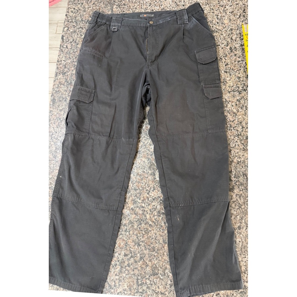 5.11 Tactical Mens Black Ripstop Cargo Pants Work Outdoor Utility Pockets 32x30